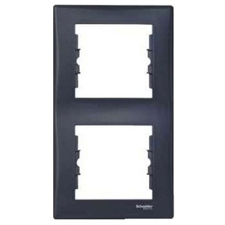 Рамка 2-я Schneider Electric Sedna Графит вертикальная