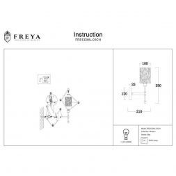 Настенное бра Freya FR5133WL-01CH