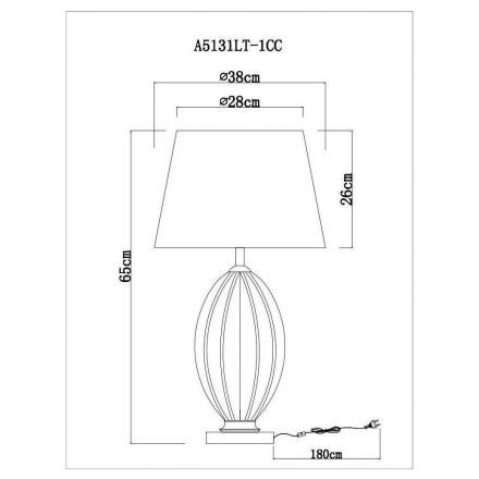 Настольная лампа Arte Lamp A5131LT-1CC