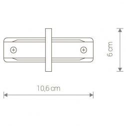 Коннектор прямой Nowodvorski Profile Recessed 8967