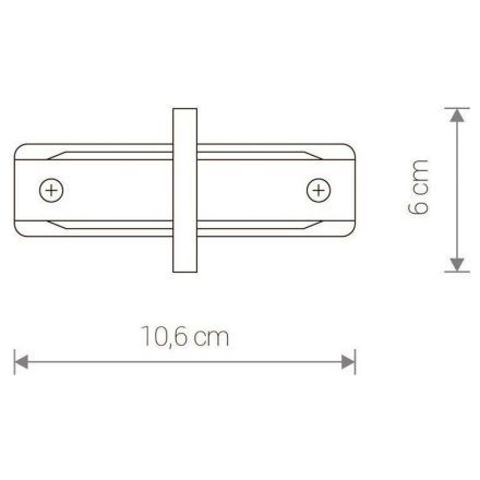 Коннектор прямой Nowodvorski Profile Recessed 8967