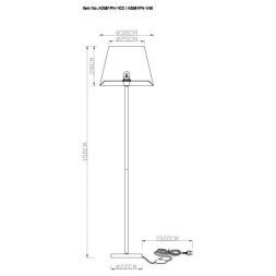 Торшер Arte Lamp A2581PN-1AB