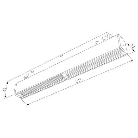 Трековый светильник Elektrostandard Slim Magnetic WL02 12W 4200K (белый) 85008/01