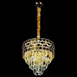 Люстра хрустальная ЭкономСвет 15554/1GD+CL LED