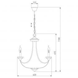 Подвесная люстра Eurosvet 60098/5 хром