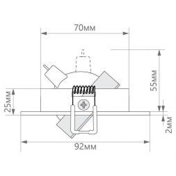 Светильник Feron DL2801 32639