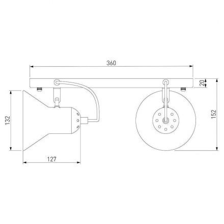 Настенный светильник Eurosvet 20082/2 золото
