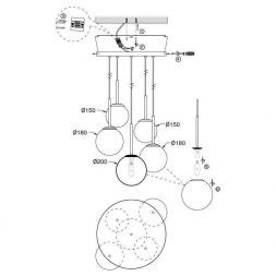 Светильник подвесной Maytoni MOD321PL-05B Basic form