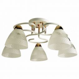 Люстра 11173/5WT+FGD WT+CL ЭкономСвет
