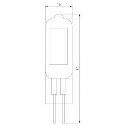 Светодиодная лампа G4 LED 5W 220V 6500K стекло BLG421 Elektrostandard