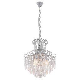 Подвесная люстра Crystal Lux SEVILIA SP4 SILVER (CRYSTAL-LUX SEVILIA SP4 SILVER) Подвесная люстра Crystal Lux SEVILIA SP4 SILVER (CRYSTAL-LUX SEVILIA SP4 SILVER)