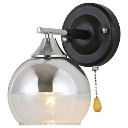 Бра Linvel LB 9392/1 Тей Черный/хром Е27 60W 180х130х200мм