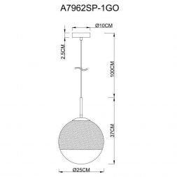 Светильник подвесной Arte Lamp A7962SP-1GO