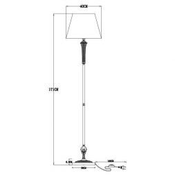 Торшер Arte Lamp A7301PN-1PB