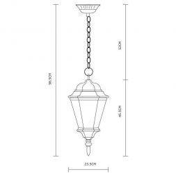 Уличный подвесной светильник Arte Lamp A1204SO-1BN