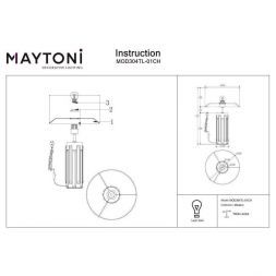 Настольная лампа Maytoni MOD304TL-01CH Muse