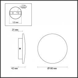 Бра Odeon Light Eclissi 3871/12WL