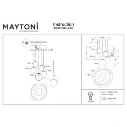 Светильник подвесной Maytoni MOD321PL-05W Basic form