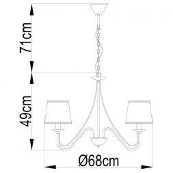 Люстра Arte Lamp A1150LM-5CC