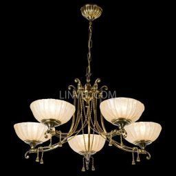 Люстра Linvel LV 8150/5 античное золото (LINVEL LV 8150/5)