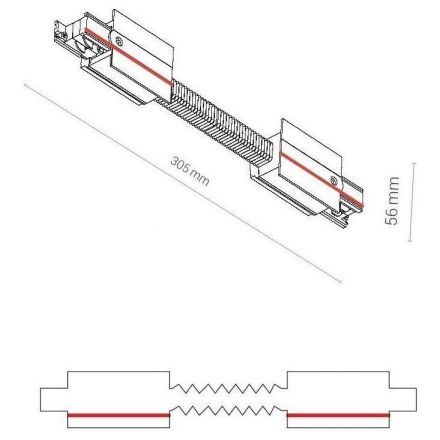 Коннектор прямой гибкий Nowodvorski Ctls Power 8677