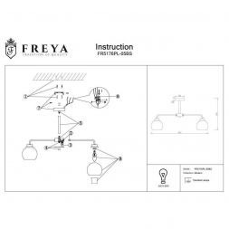 Потолочная люстра Freya FR5176PL-05BS Neptune