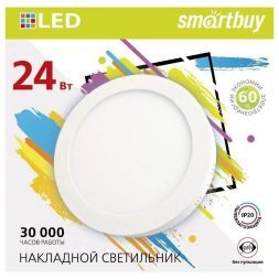 Накладной светодиодный светильник 24W 6500K Smartbuy SBL-RSDL-24-65K