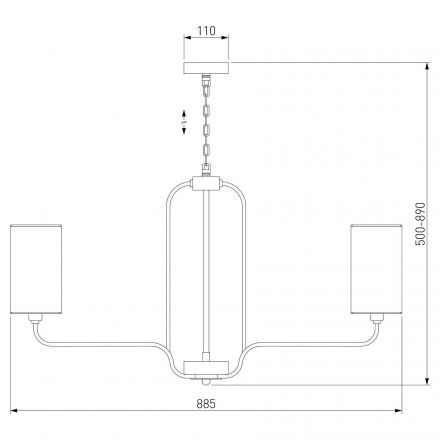 Люстра Eurosvet 60128/8 золото