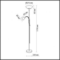 Торшер Odeon Light 2711/F