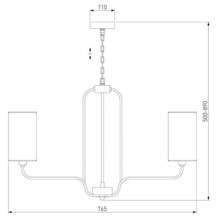 Подвесная люстра Eurosvet 60128/6 хром
