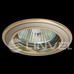 Точечный светильник Linvel ELC-146 G/PN/G неповорот. под MR-16 зол/никель/зол