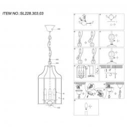 Люстра подвесная ST Luce SL228.303.03 TERSO