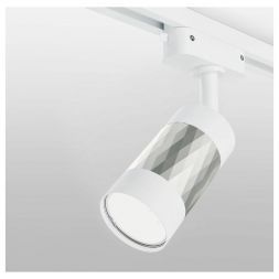 Трековый светильник Elektrostandard Mizar GU10 Белый/серебро (MRL 1007) однофазный