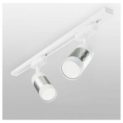 Трековый светильник Elektrostandard Mizar GU10 Белый/серебро (MRL 1007) однофазный