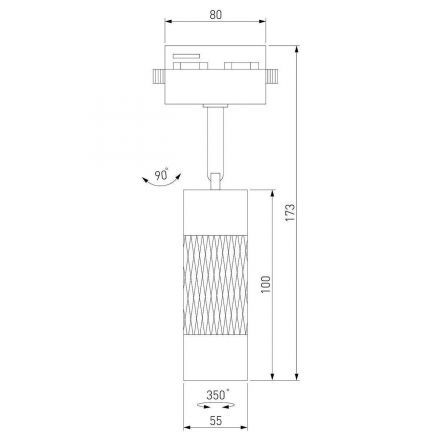 Трековый светильник Elektrostandard Mizar GU10 Белый/серебро (MRL 1007) однофазный