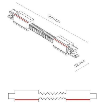 Коннектор прямой гибкий Nowodvorski Ctls Power 8698