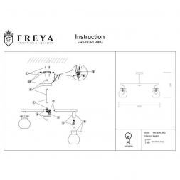 Потолочная люстра Freya FR5183PL-06G Circle