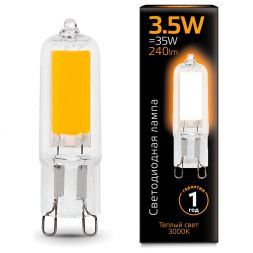 Лампа Gauss 107809103 LED G9 3.5W 3000K Glass