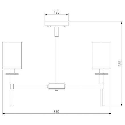 Люстра Eurosvet 60132/6 хром
