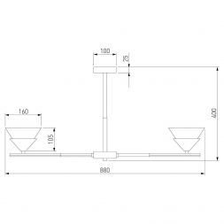 Потолочная люстра Eurosvet 70138/8 хром