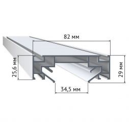 Профиль для монтажа однофазного шинопровода в натяжной потолок ST Luce ST001.129.00