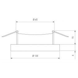 Точечный светильник с LED подсветкой Elektrostandard 2203 MR16 CL прозрачный