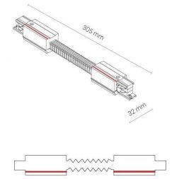 Коннектор прямой гибкий Nowodvorski Ctls Power 8700