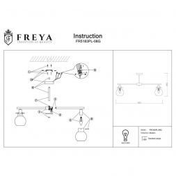 Потолочная люстра Freya FR5183PL-08G Circle