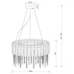 Подвесная люстра Maytoni Hail MOD097PL-06CH