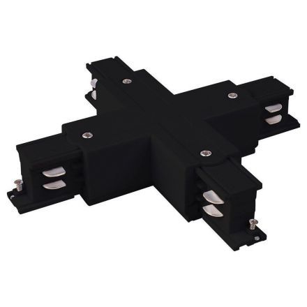 Коннектор X-образный для трехфазного шинопровода  Elektrostandard TRC-1-3-X-BK