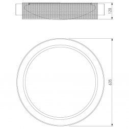 Умный потолочный светильник 90287/1 чёрный/золото Smart Eurosvet