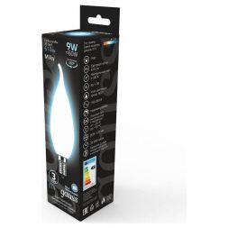 Лампа светодиодная филаментная Gauss E14 9W 4100К матовая 104201209