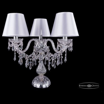 Настольная лампа Bohemia Ivele Crystal 1403L/3/141-39/Ni/SH21-160