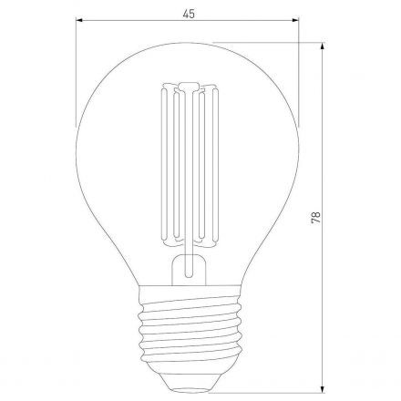 Филаментная светодиодная лампа G45 6W 4200K E27 тонированная Elektrostandard BLE2752